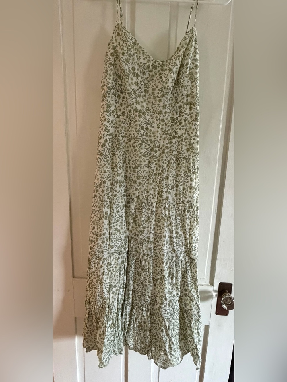 Trixxi Sage Green Floral Maxi Dress